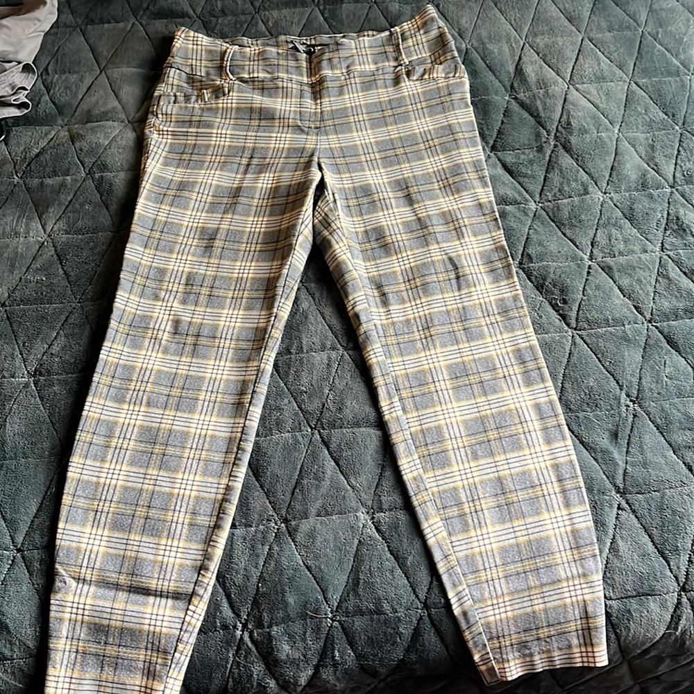 Yellow & Gray Slacks